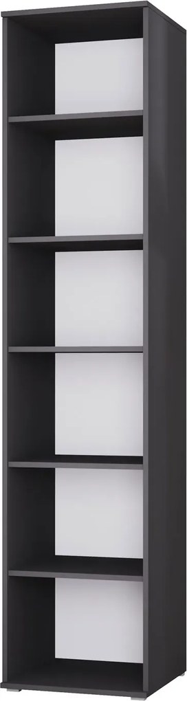 Czarny regał na dokumenty 50 cm R1-F36