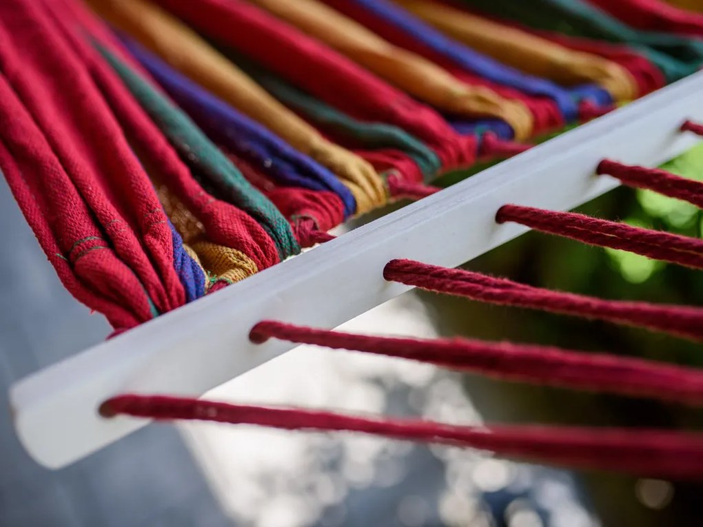 Kolorowy hamak dla 2 osób 190x150 cm