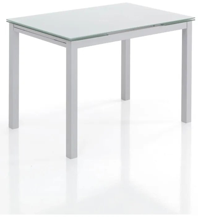 Rozkładany stół ze szklanym blatem 70x110 cm Fast – Tomasucci