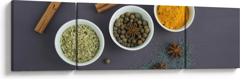 Obraz - przyprawy (170x50 cm)