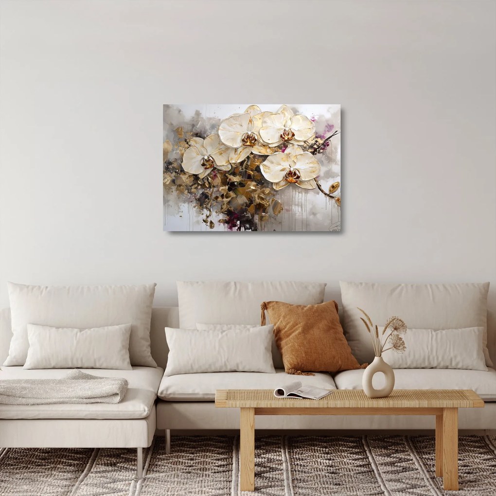 Obraz na szkle - Storczyki (70x50 cm)