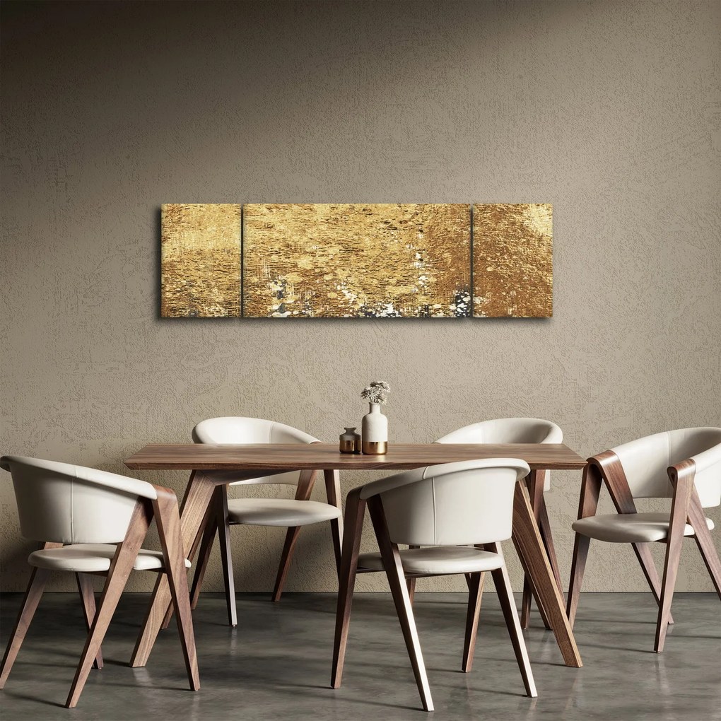 Obraz - Złota struktura N⁰3 (170x50 cm)