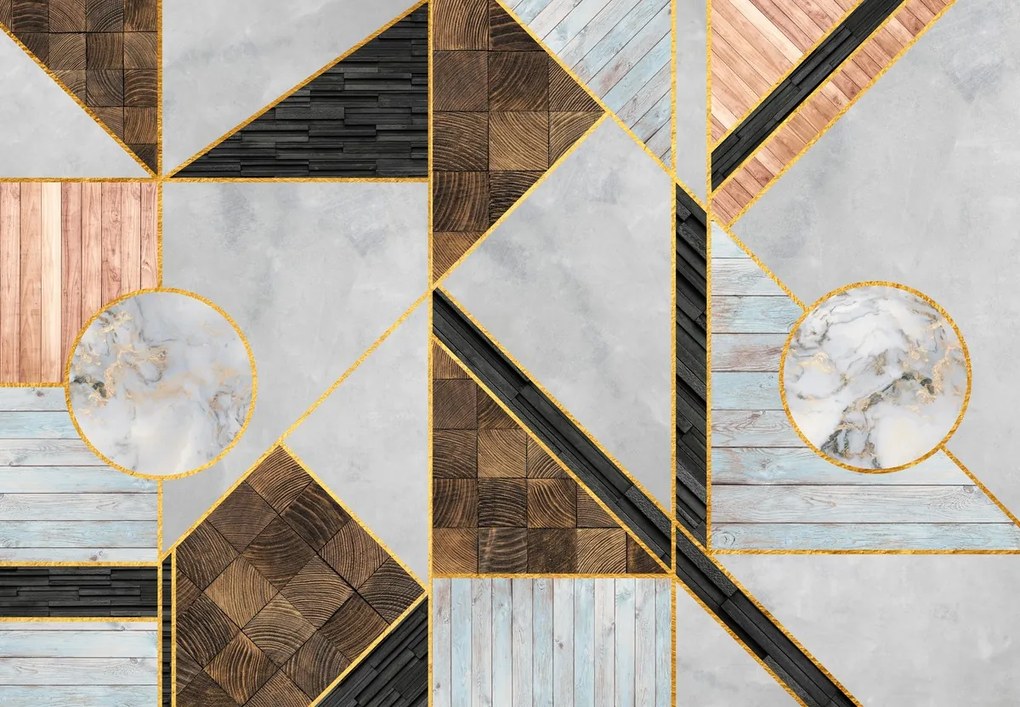 Fototapeta - Kolaż materiałów 5 (196x136 cm)