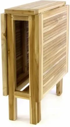 STÓŁ DIVERO - stół tekowy ogrodowy - składany - 130 x 65 cm