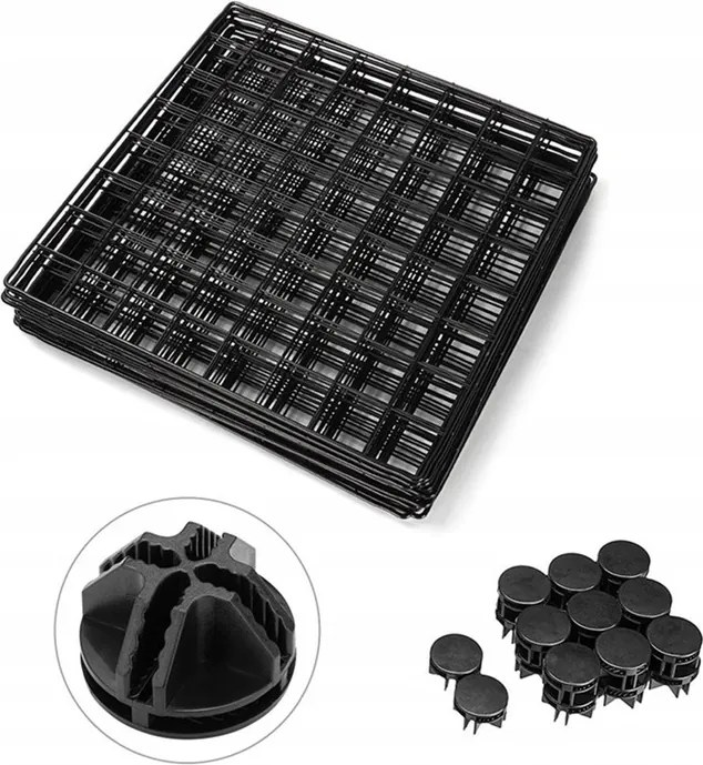 Czarny kojec zagroda metalowa dla psa kota szczeniaka królika 108 cm