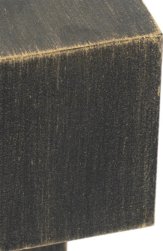 Przemysłowa stojąca lampa zewnętrzna antyczne złoto 35 cm IP44 - Baleno