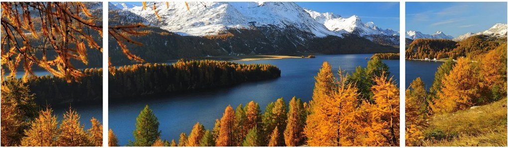 Obraz - Jesień w Alpach (170x50 cm)