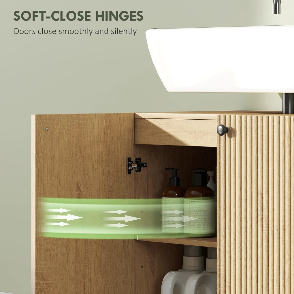 HOMCOM Szafka podumywalkowa do łazienki, 3-stopniowa półka, kółka, drewno