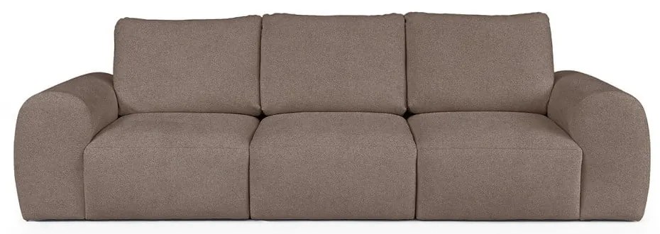 Brązowa sofa z materiału bouclé 287 cm Mirel – Rodier