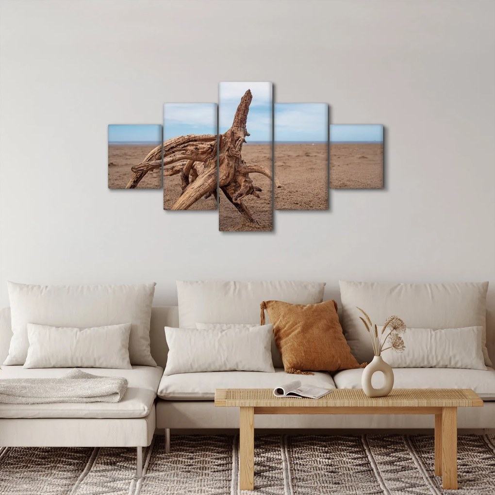 Obraz - Zmyte przez morze (125x70 cm)
