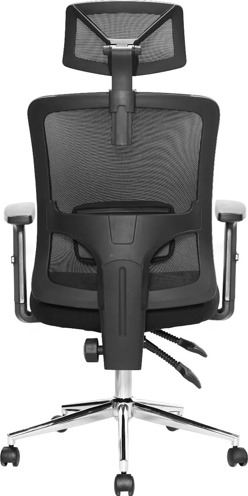 Krzesło biurowe z regulacją lędźwiową Otis, zgodne z normą BHP