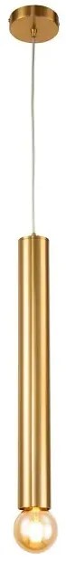 Złota podłużna lampa wisząca oprawa 50 cm - V025 E3-L46