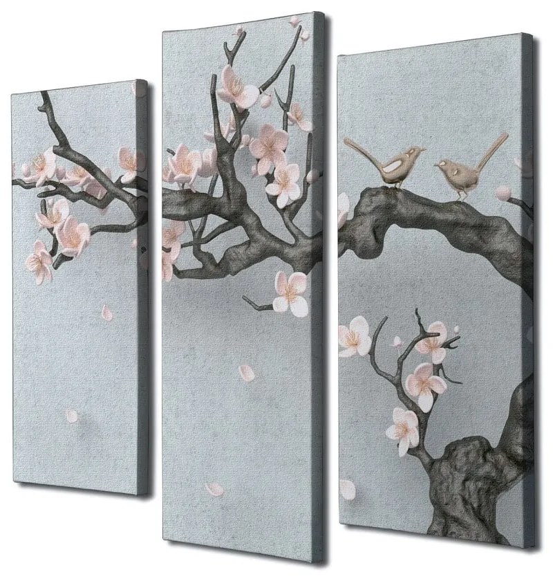 Obrazy zestaw 3 szt. Sakura – Wallity