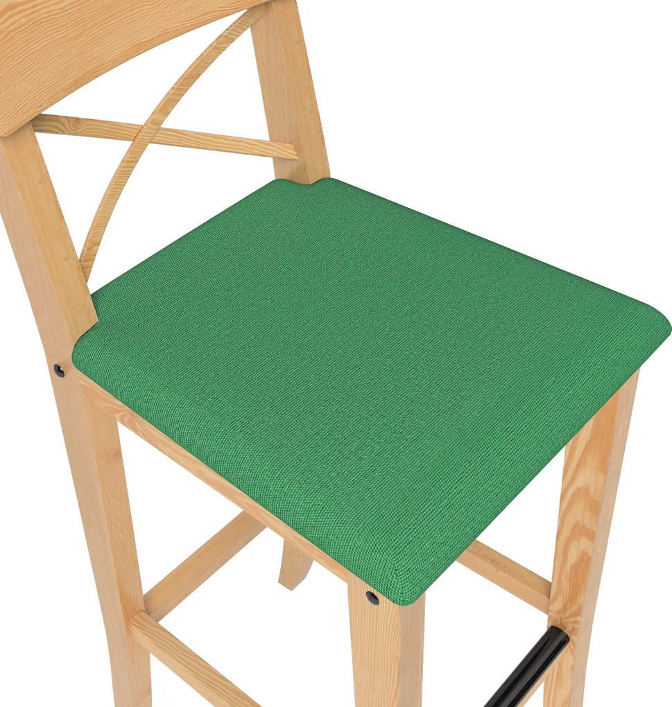 Pokrowiec na krzesło barowe Ingolf z tapicerowanym siedziskiem