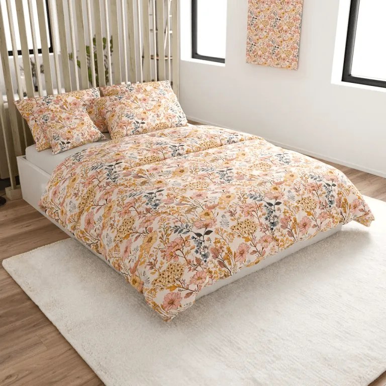 PrzytulneMieszkanie.pl PrzytulneMieszkanie.pl Pościel bawełniana BLUMIRA POLY kolorowa Rozmiar pościeli: 2 szt 70 x 90 cm | 200 x 220 cm