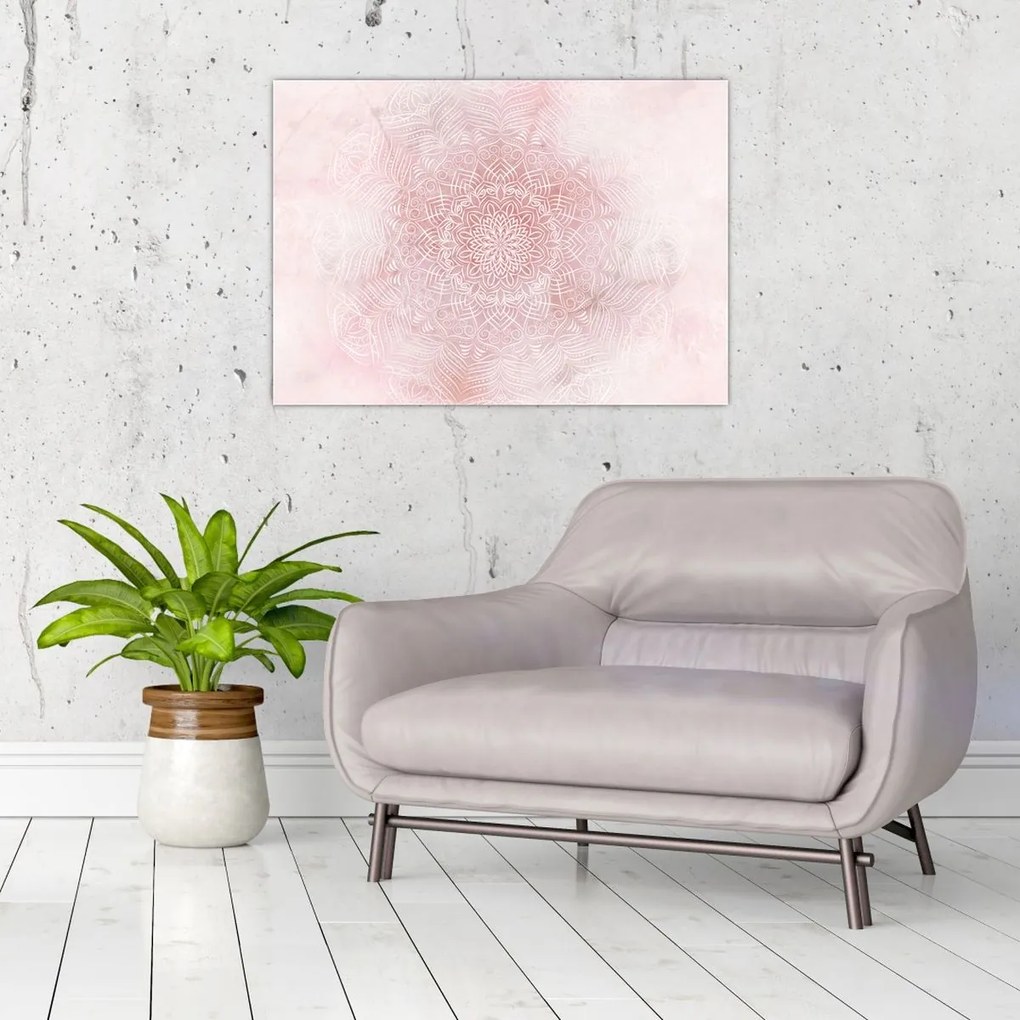 Obraz - Różowa mandala (70x50 cm)