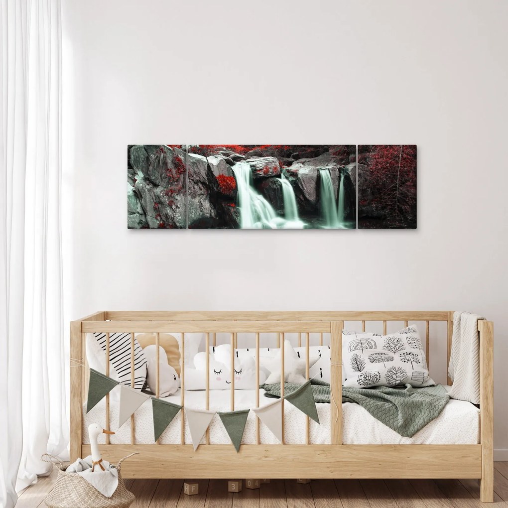 Obraz - Wodospady (170x50 cm)