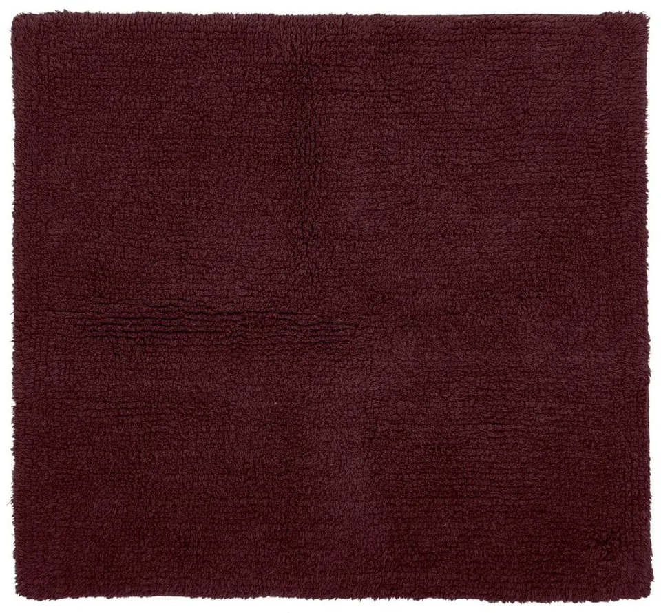 Burgundowy dywanik łazienkowy 60x60 cm Riva – Tiseco Home Studio