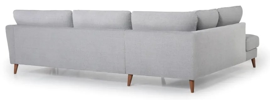 Jasnoszary narożnik Scandic Paris, lewostronny