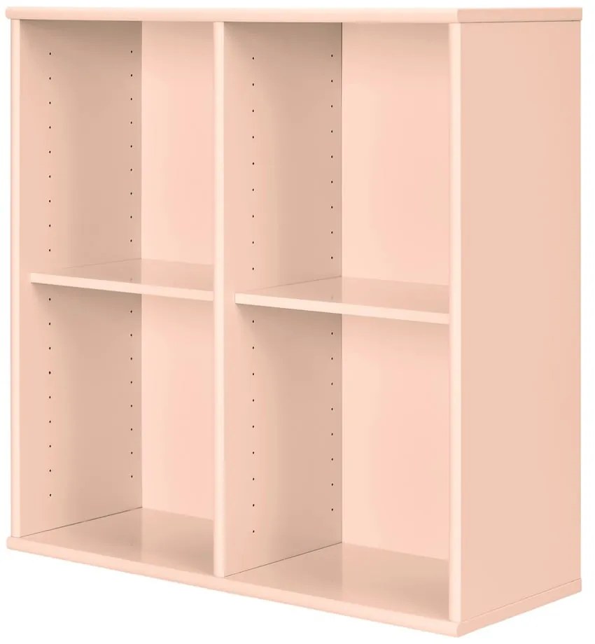 Jasnoróżowy regał wiszący 140x140x27 cm Mistral – Hammel Furniture