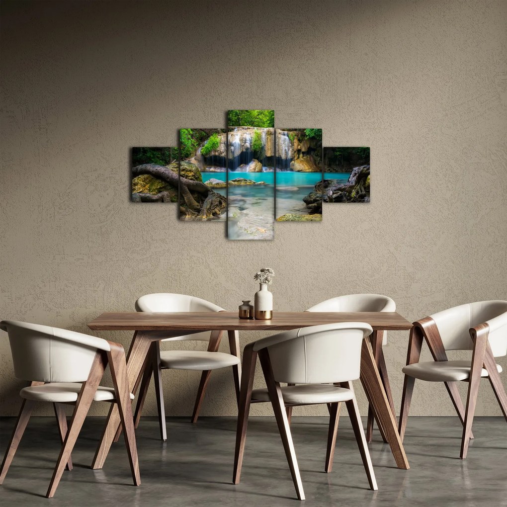 Obraz wodospadów (125x70 cm)