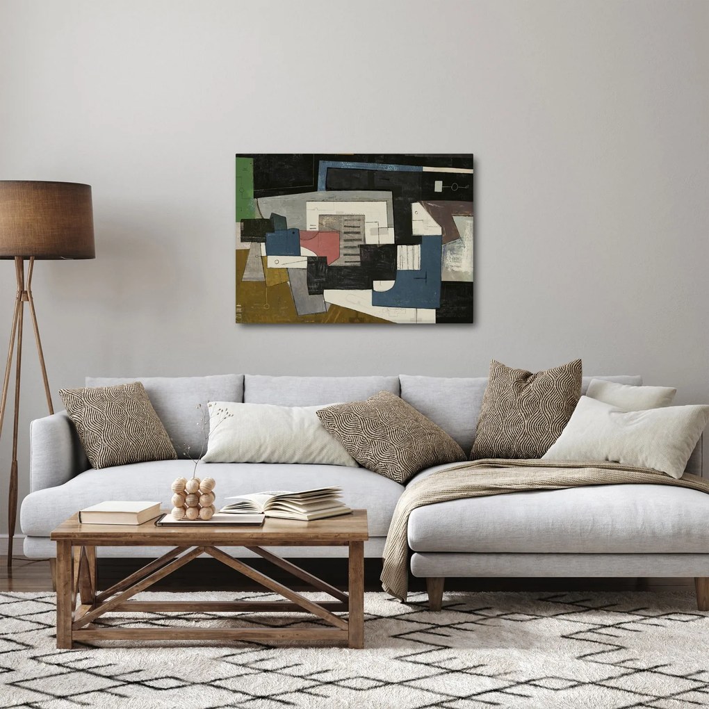 Obraz - Abstrakcja, kubizm (70x50 cm)