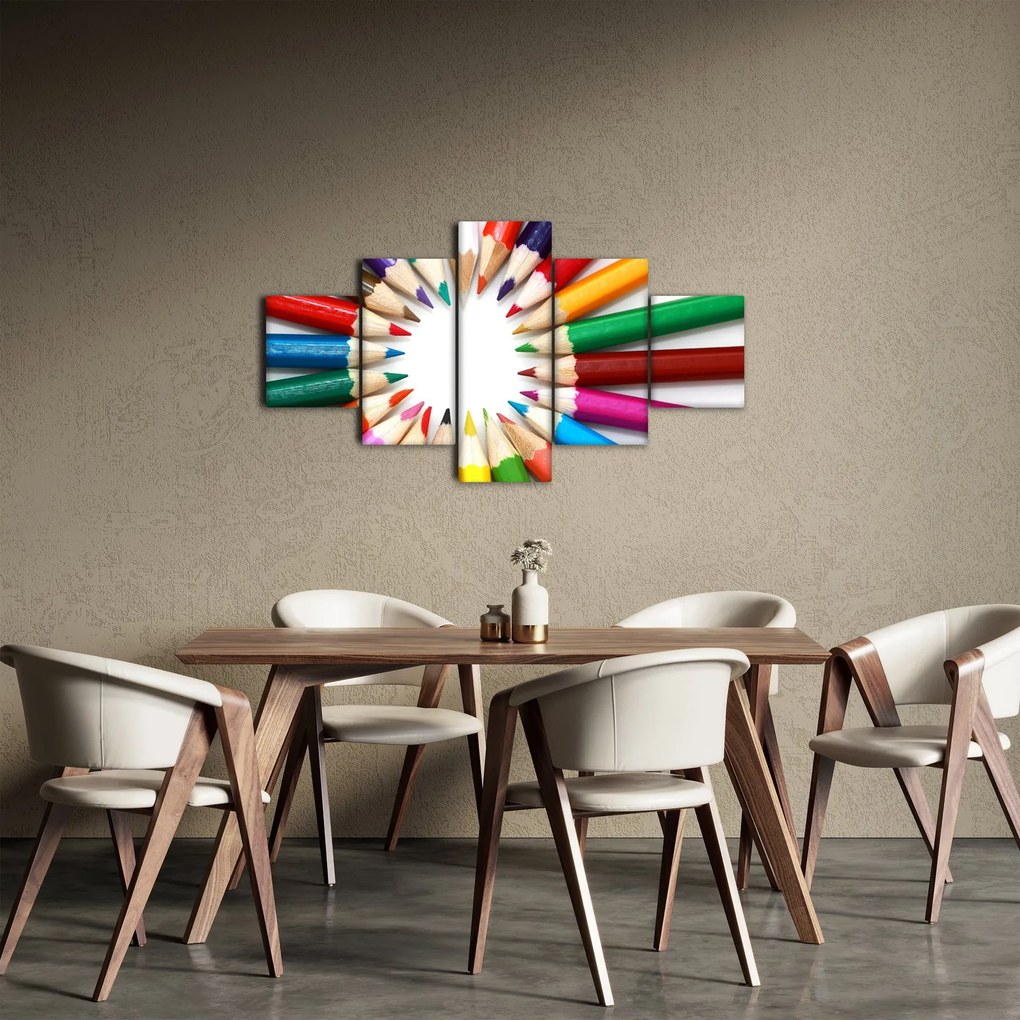 Obraz kredek (125x70 cm)