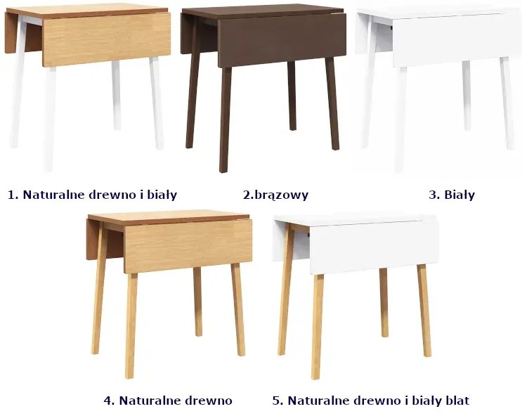 Kwadratowy stół jadalniany brązowy W9-W21