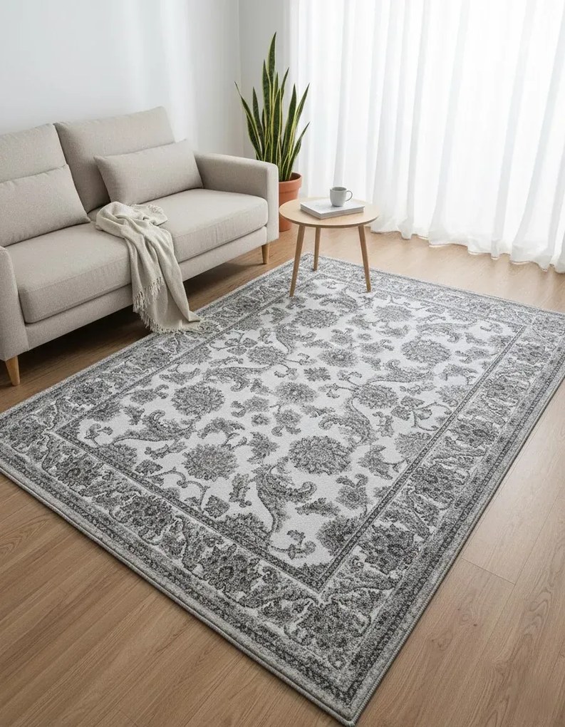 Prostokątny dywan z wzorami do salonu T6-W20