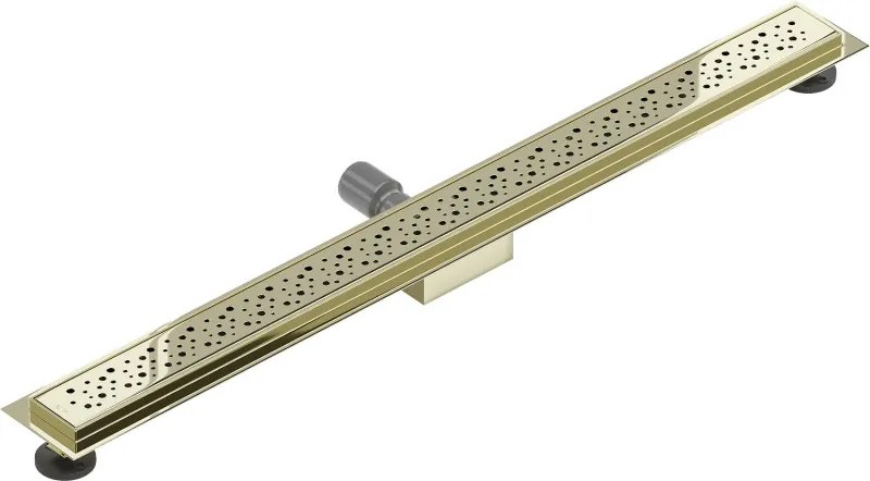 Mexen Flat M12 odpływ liniowy 90 cm, złoty - 1521090-15