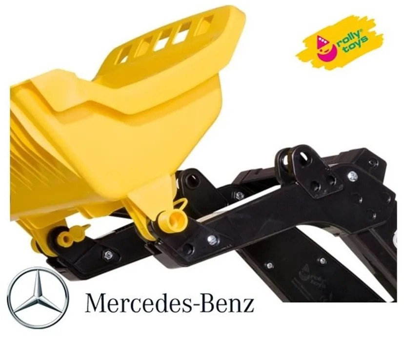 Rolly toys traktor na pedały z biegami mercedes benz łyżka 3-8 lat