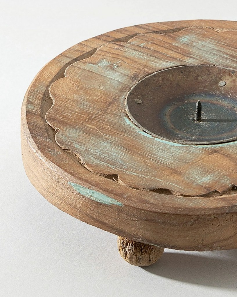 Podstawka na świecę Rustic Flame 15 cm