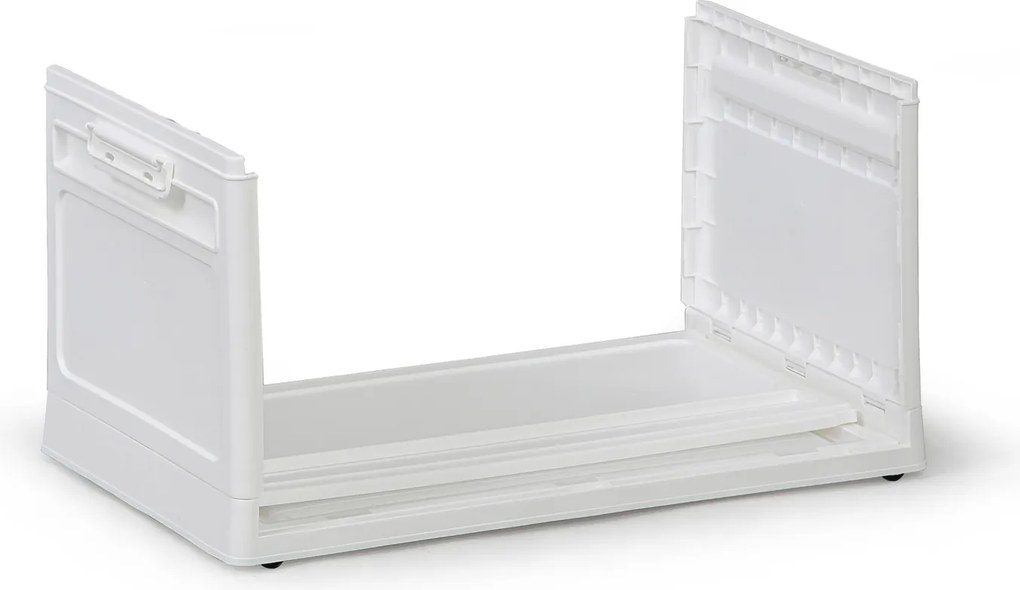 Duży składany regałowy pojemnik XL 62 l, 558x360x310 mm, biały