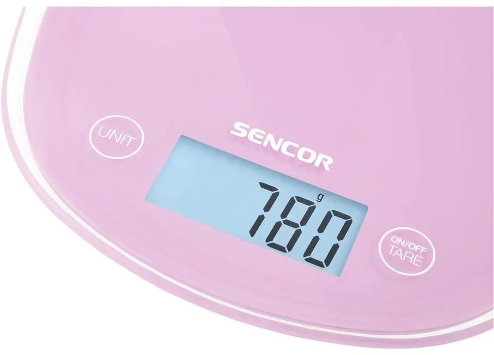 Sencor SKS 38RS waga kuchenna, różowy,