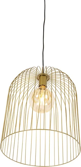 Designerska lampa wisząca złota - Wire Knock