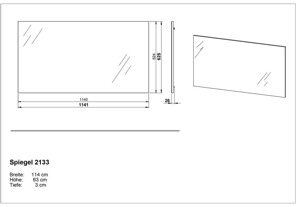 Lustro ścienne 115x63 cm Ceduna – Germania