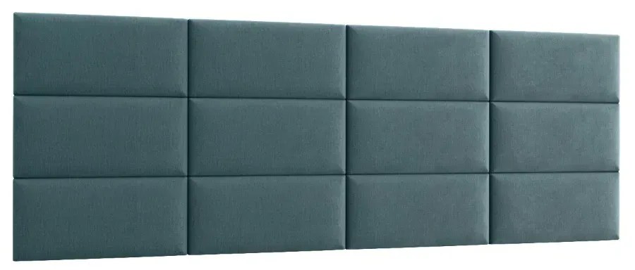 Zestaw 12 paneli tapicerowanych QUADRATTA 240x90 morski ELTAP