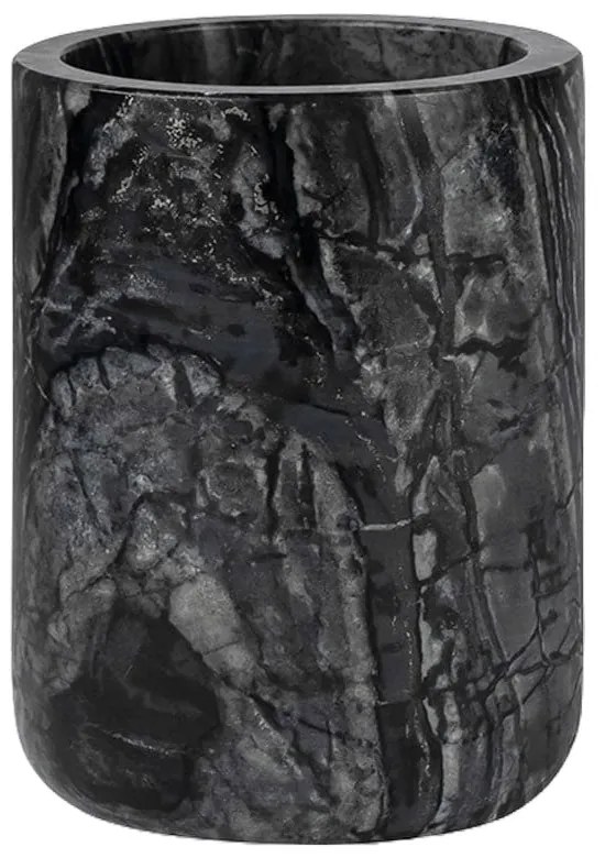 Czarny marmurowy kubek na szczoteczki do zębów Marble – Mette Ditmer Denmark