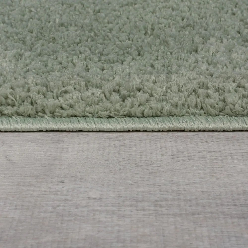 Zielony dywan z włókien z recyklingu odpowiedni do prania 120x170 cm Fluffy – Flair Rugs