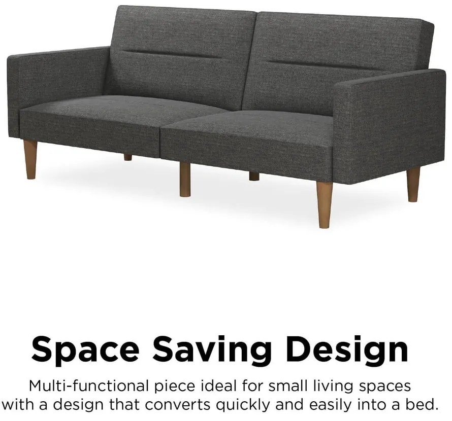 Szara sofa rozkładana 204 cm Channel – Støraa