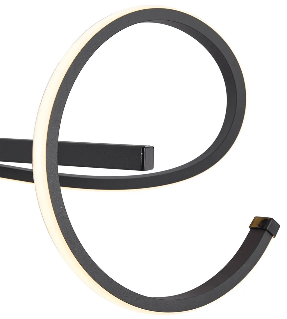 Designerska lampa wisząca czarna prostokątna z 3-stopniową regulacją ściemniania - Krisscross Nowoczesny Oswietlenie wewnetrzne