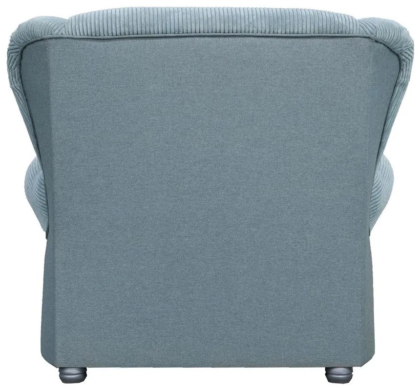 Szaroniebieski sztruksowy fotel Lord – Ropez