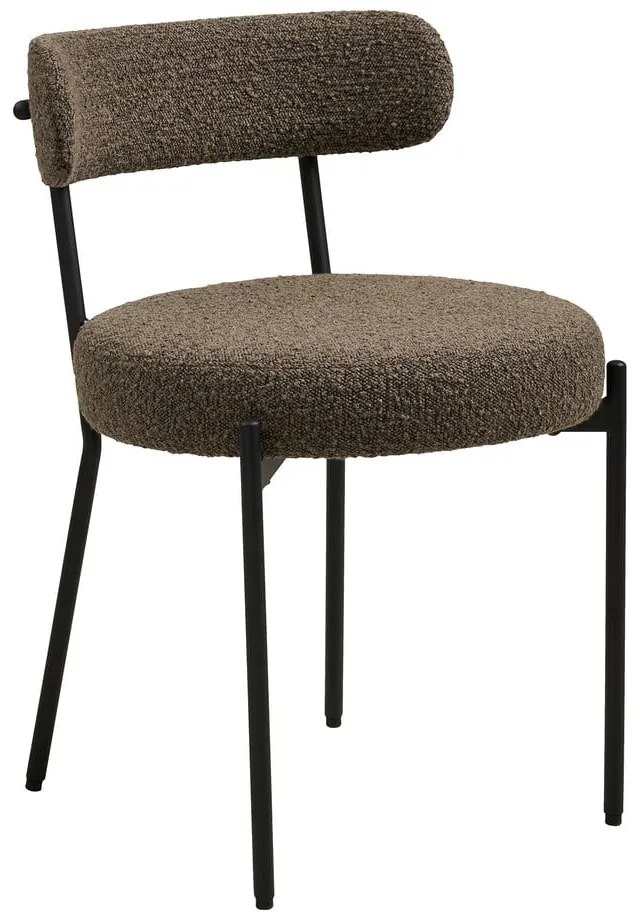 Brązowe tapicerowane krzesło Badalona – House Nordic