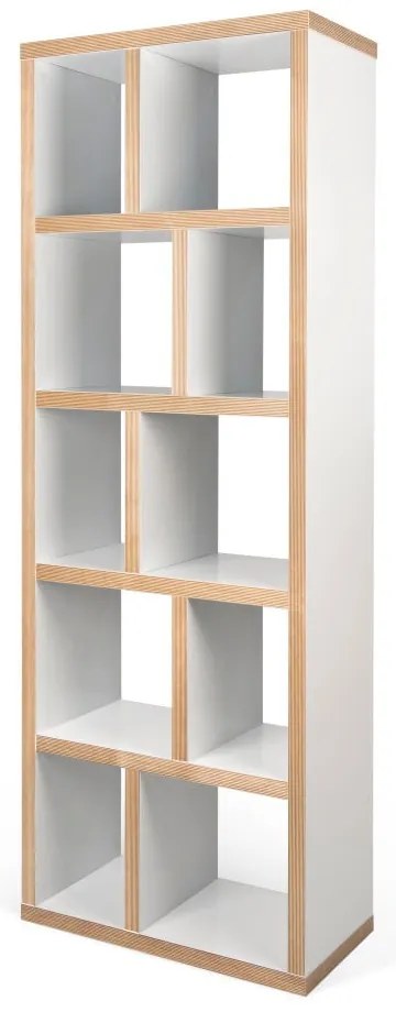 Biało-naturalny regał 70x198 cm Berlin – TemaHome