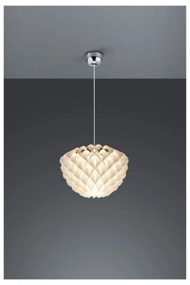 Biała lampa sufitowa Trio Pendant Tilia, wys. 150 cm