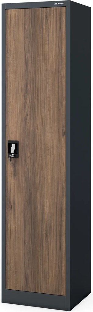 Szafa biurowa Eco Design Alex 45x40x185 cm antracyt/orzech