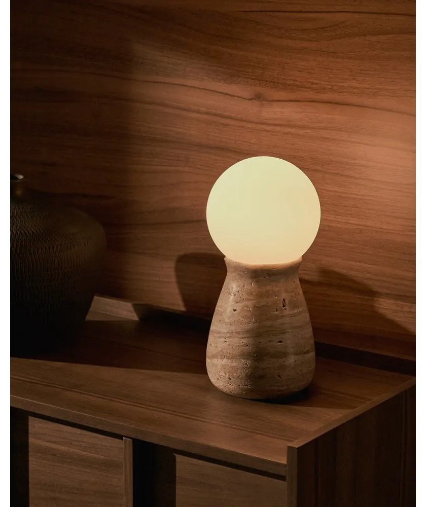 Beżowa lampa stołowa (wysokość 31,5 cm) Okeni – Kave Home