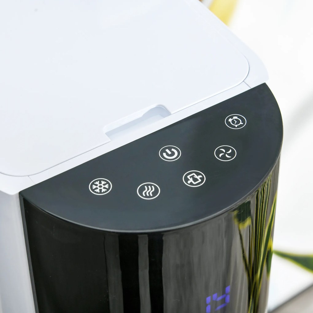 HOMCOM Wentylator Kolumnowy, Klimatyzator kolumnowy, Obrót o 52 stopnie, Cicha praca, 3 tryby pracy, 3 prędkości