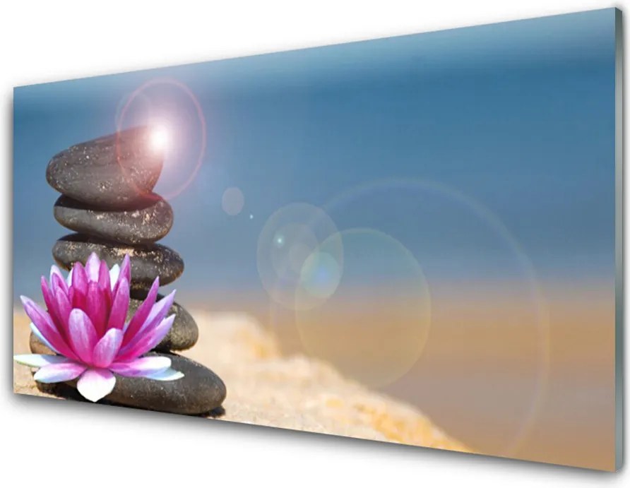 Szkło Ozdobne do Kuchni Lilia Wodna na Jeziorze