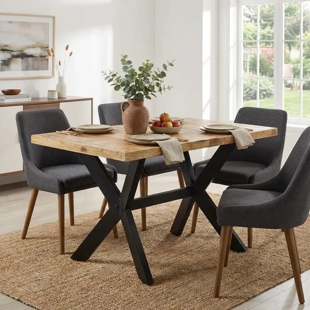 Stół do jadalni z mango jasnobrązowy H0-R68